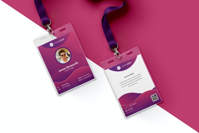 mẫu thẻ nhân viên - 02