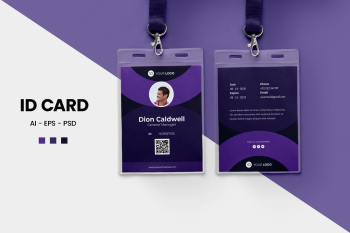 mẫu thẻ nhân viên - 05