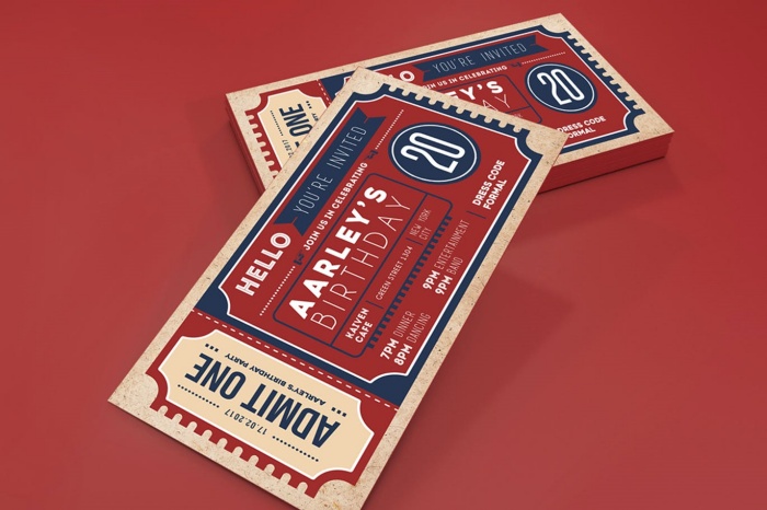 mẫu vé mời - 01