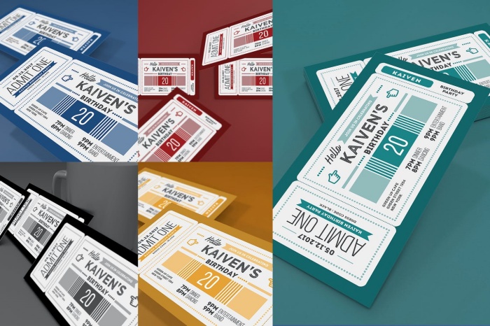 mẫu vé mời - 02