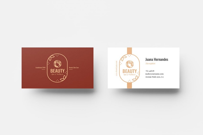 Mẫu Name Card Cho Ngành Spa - 01
